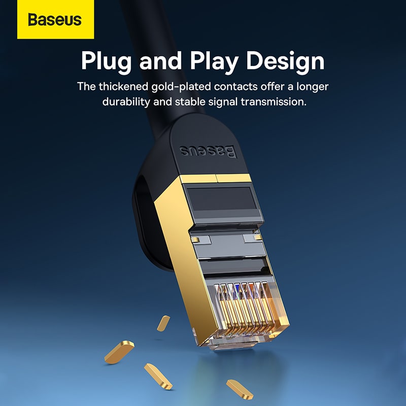 Cáp Mạng Baseus CAT7 Tốc Độ 10Gbps | Dây LAN Chống Nhiễu Hiệu Năng Cao