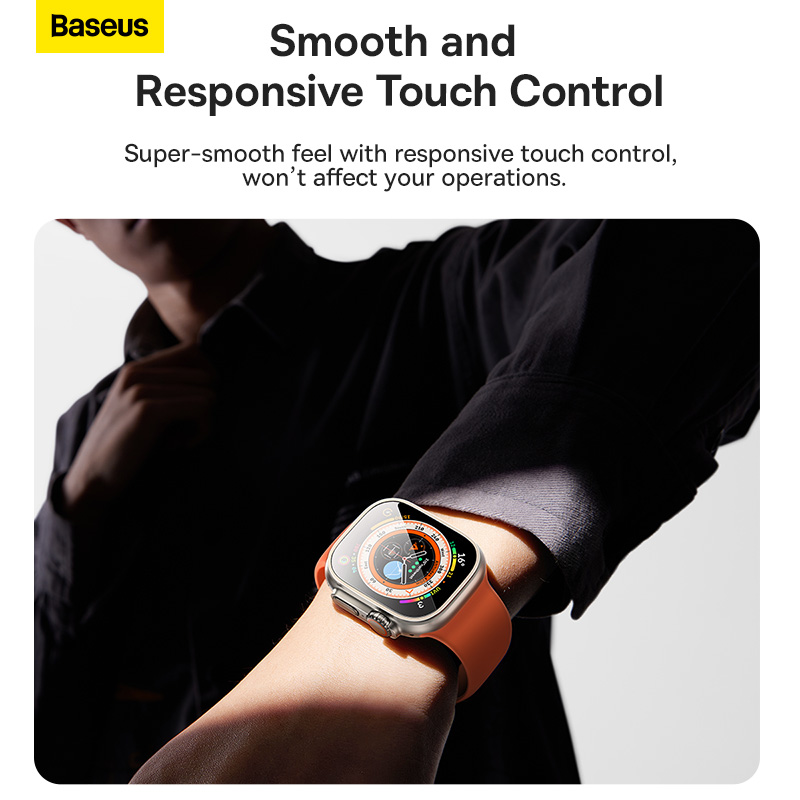 Kính Cường Lực Baseus Micro-Crystal Cho AppleWatch Ultra 49mm | Siêu Cứng Chống Va Đập