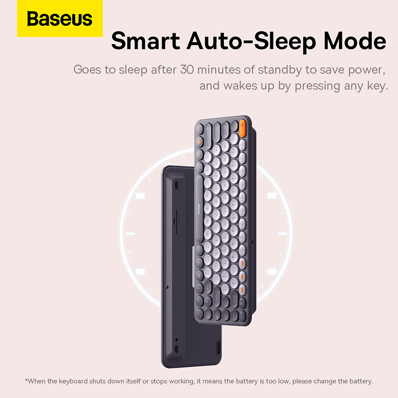 Bàn Phím Không Dây Kết Nối 3 Chế Độ OS-Baseus K01 Wireless Tri-Mode Keyboard