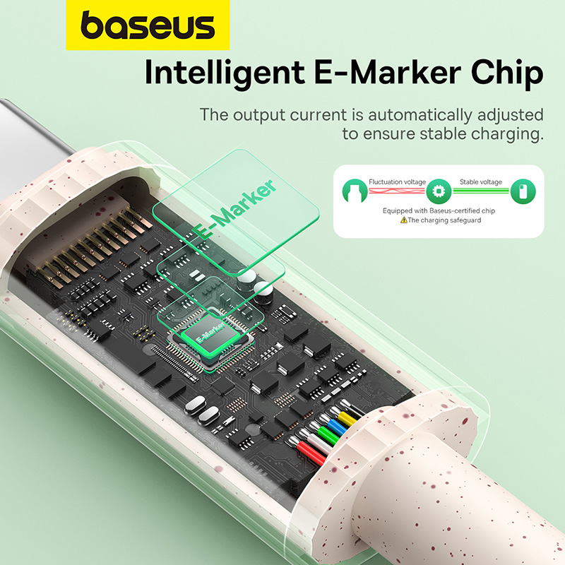 Cáp Sạc Baseus Habitat 100W Type-C to Type-C | Tự Phân Hủy, Sạc Laptop & Điện Thoại