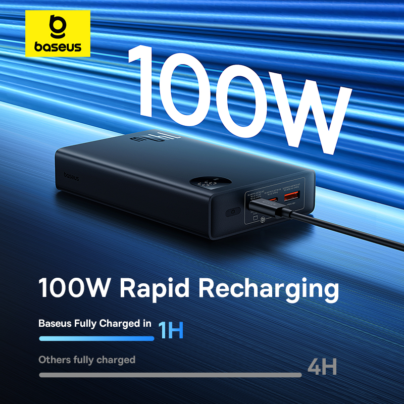 Pin Sạc Dự Phòng OS-Baseus Adaman Digital Display Fast Charge Power Bank 24000mAh 140W