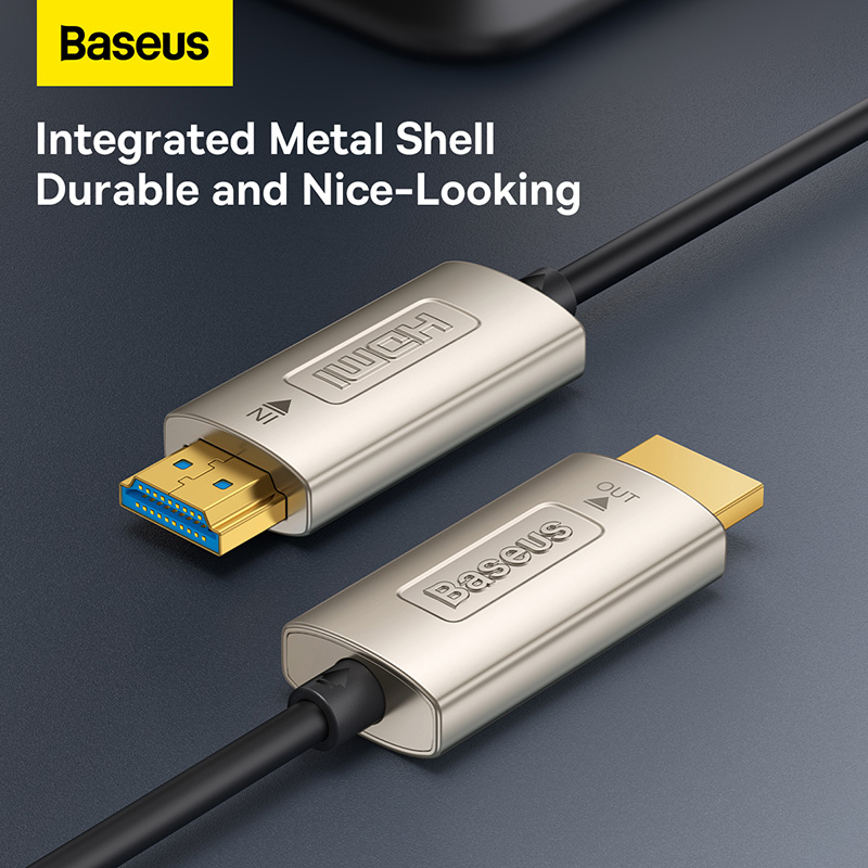 Cáp HDMI 4K@60Hz Baseus High Definition | Lõi Sợi Quang, Chống Nhiễu Tuyệt Đối