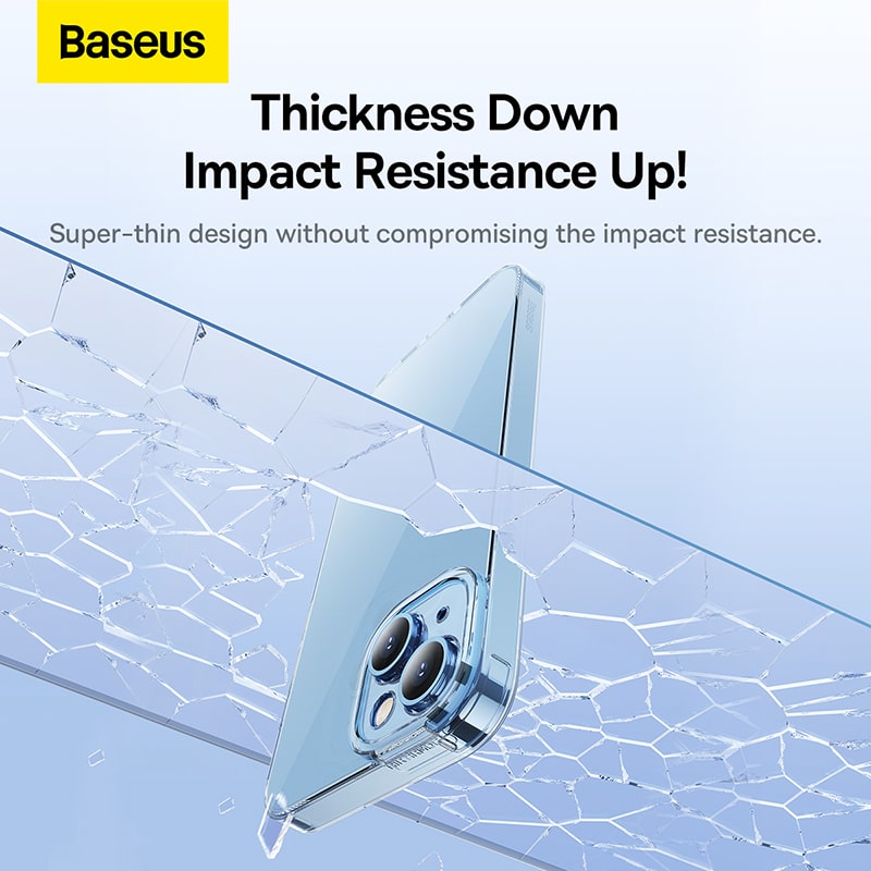 Ốp Lưng Baseus Simple Series Cho iP14 | Siêu Mỏng, Chống Sốc & Bảo Vệ Camera