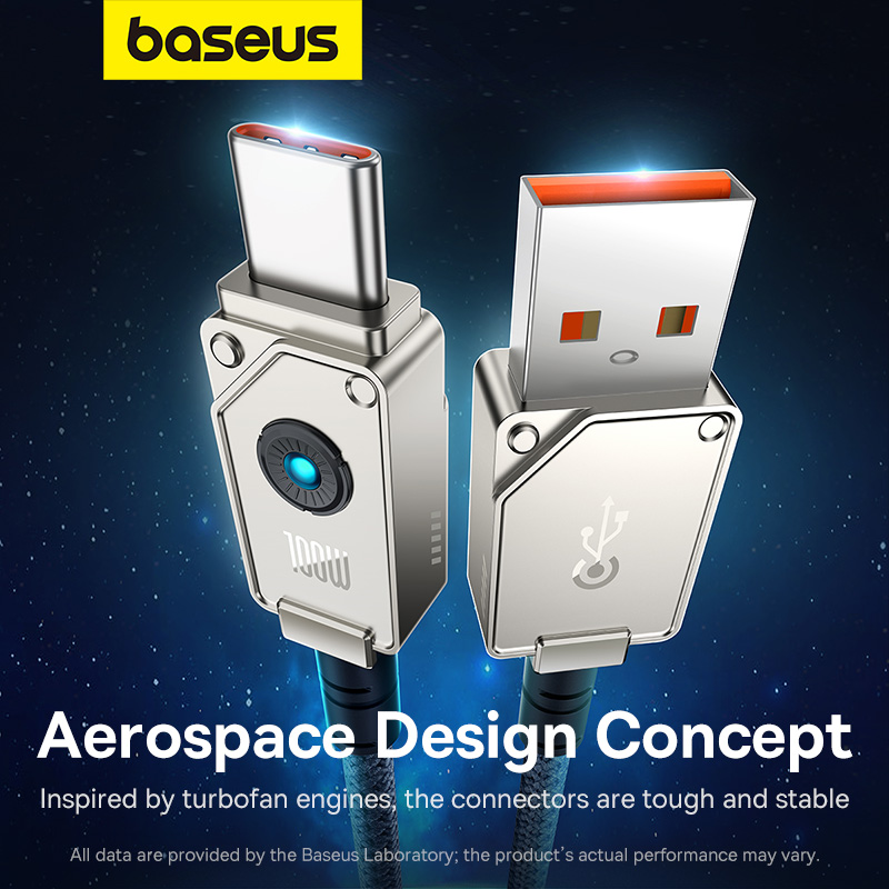 Cáp Sạc Siêu Bền Baseus Unbreakable Series USB to Type-C 100W | Bọc Sợi Aramid Chống Đứt