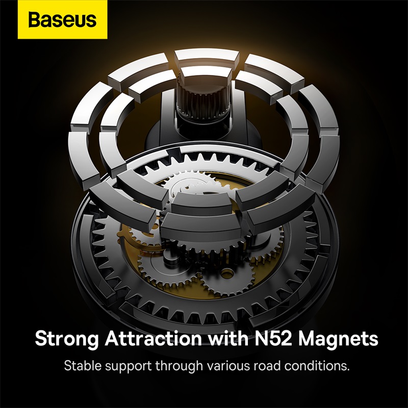 Giá Đỡ Điện Thoại Baseus T-Space Trên Ô Tô | Hít Từ Tính N52, Gấp Gọn, Hợp Kim Cao Cấp