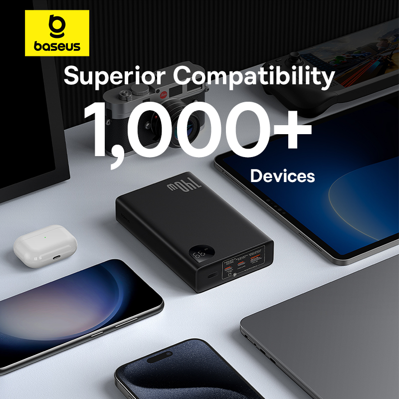 Sạc Dự Phòng Baseus Adaman 24000mAh 140W | Sạc Nhanh Laptop & Điện Thoại, Kèm Cáp Sạc 240W