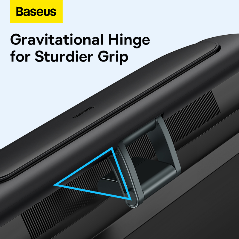 Quạt Baseus 2 trong 1 Gắn Màn Hình & Để Bàn | Dáng Dài 300mm, Không Cánh, Gió Tự Nhiên