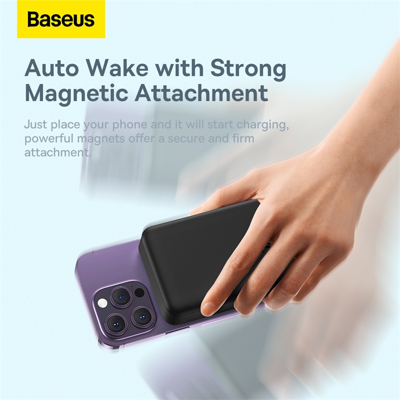 Pin Sạc Dự Phòng Baseus Magnetic 20000mAh | Hít Nam Châm & Sạc Nhanh Không Dây, Có Dây PD 20W