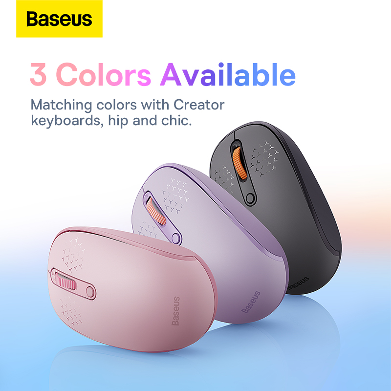 Chuột Không Dây Baseus F01A | Hỗ Trợ Wireless 2.4GHz & Bluetooth, Click Yên Tĩnh