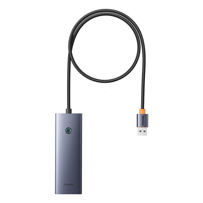 Hub Chia Cổng Baseus UltraJoy 4 Cổng USB 3.0 | Tốc Độ 5Gbps, Hỗ Trợ Nguồn Phụ Type-C