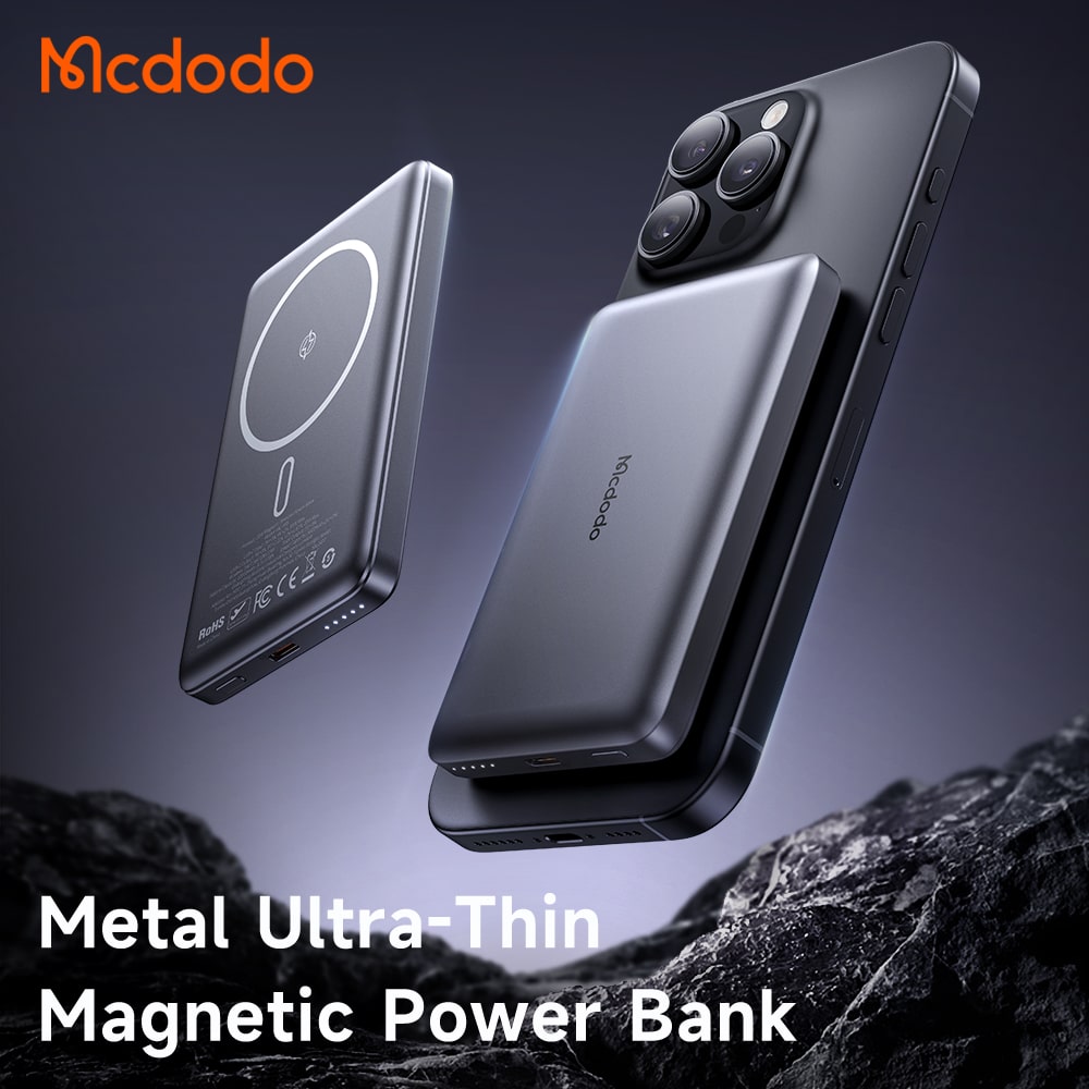 Sạc Dự Phòng Hít Nam Châm Mcdodo 20W | Tùy Chọn 5000/10000mAh, Siêu Mỏng