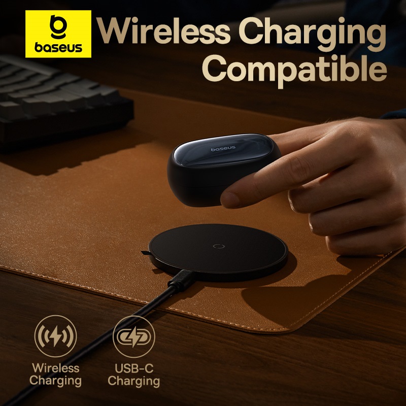 Tai Nghe True Wireless Baseus Bowie MA20 Pro | Chống Ồn ANC, Chống Nước IPX6, Pin 38 Giờ