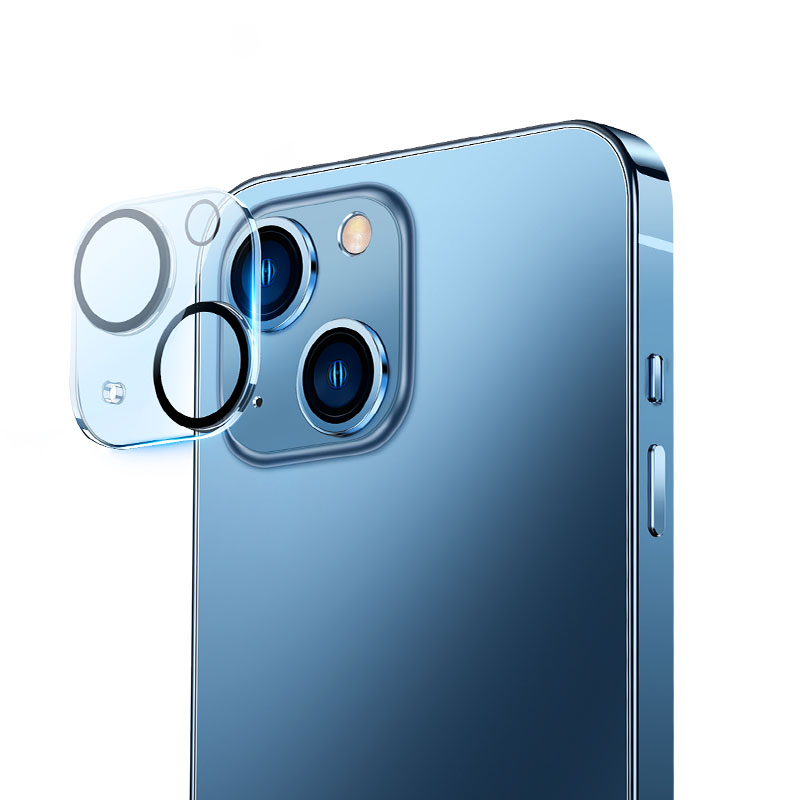 Bộ 2 Cường Lực Camera Baseus cho iP14 | Trong Suốt HD, Siêu Mỏng 0.3mm