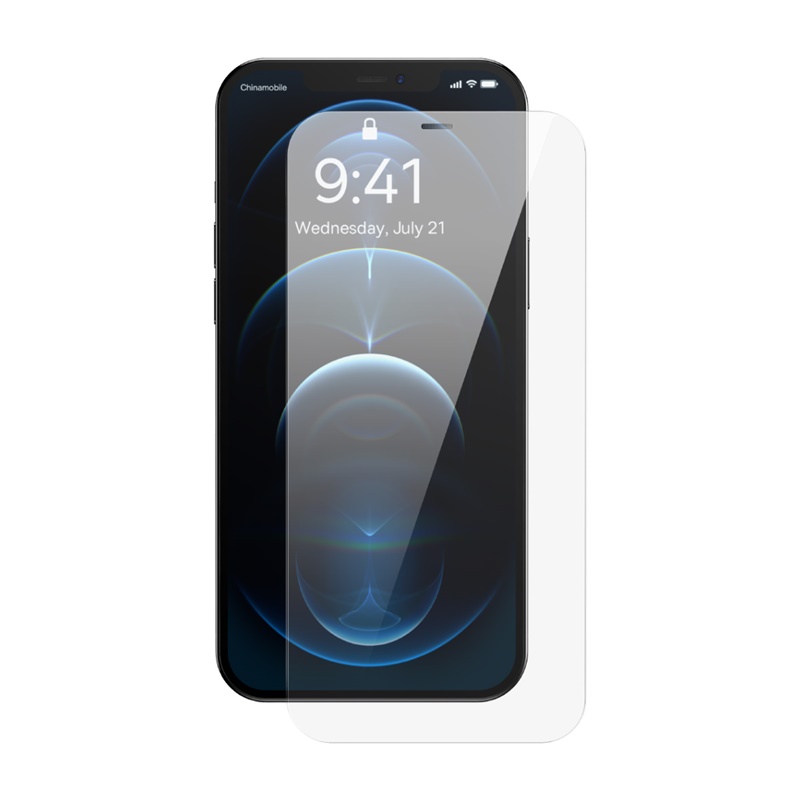 Cường Lực Baseus All-glass Corning Tempered Glass cho iP12 Series | Có Màng Loa Chống Bụi