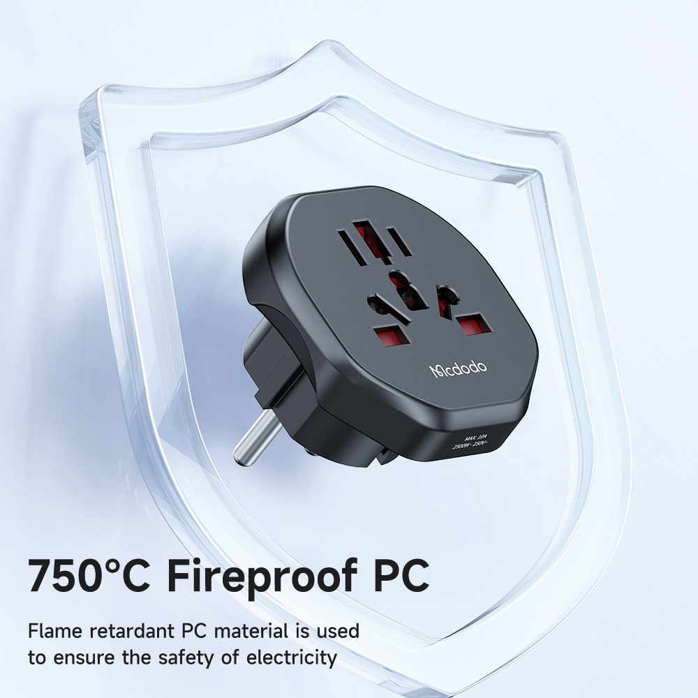 Ổ Cắm Chuyển Đổi Đa Năng Mcdodo | Chịu Tải Cao 2500W, Tương Thích Mọi Chuẩn Cắm