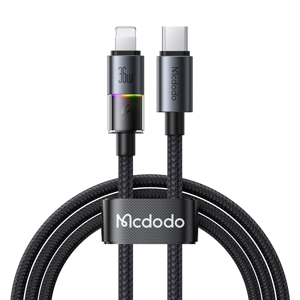 Cáp Sạc Nhanh Mcdodo Type-C to iP 36W Cable with 7 Colorful Lights