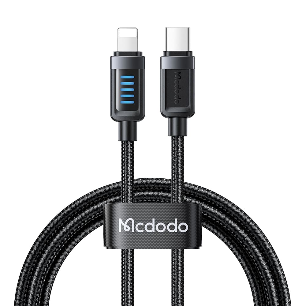 Cáp Sạc Mcdodo Cab Vision 36W Type-C to Ln | Có Đèn LED, Chuẩn PD Cho iP