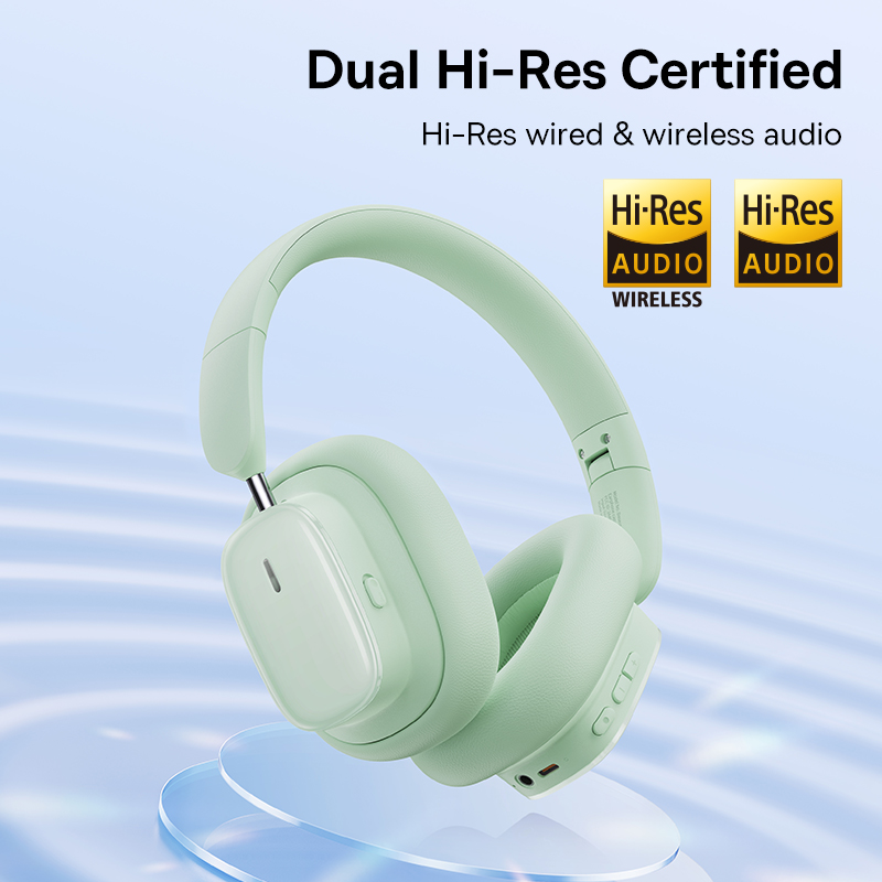 Tai Nghe Chụp Tai Baseus Bowie H1i Chống Ồn | Chuẩn Âm Thanh Kép Hi-Res, Spatial Audio, Pin 100 Giờ
