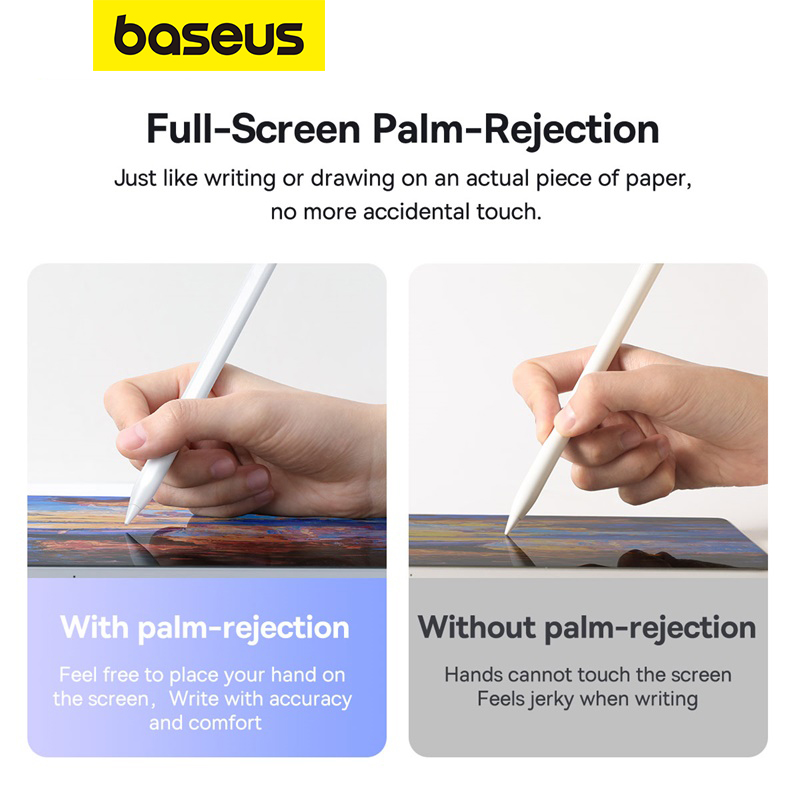 Bút Cảm Ứng Sạc Không Dây Baseus Smooth Writing 2 | Hít Nam Châm, Chống Tì Tay