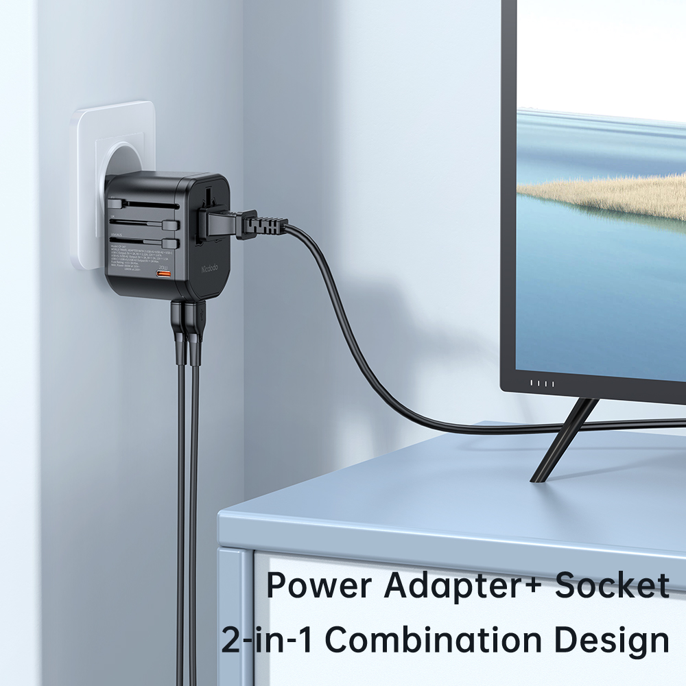 Phích Cắm Chuyển Đổi Du Lịch Mcdodo Đa Quốc Gia | Tích Hợp Sạc Nhanh PD 20W / 33W