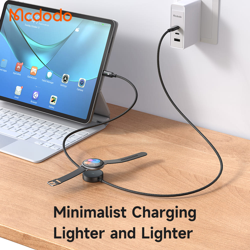 Cáp Sạc Nhanh Mcdodo 2 trong 1 | Sạc Cùng Lúc Điện Thoại & SamsungWatch 60W