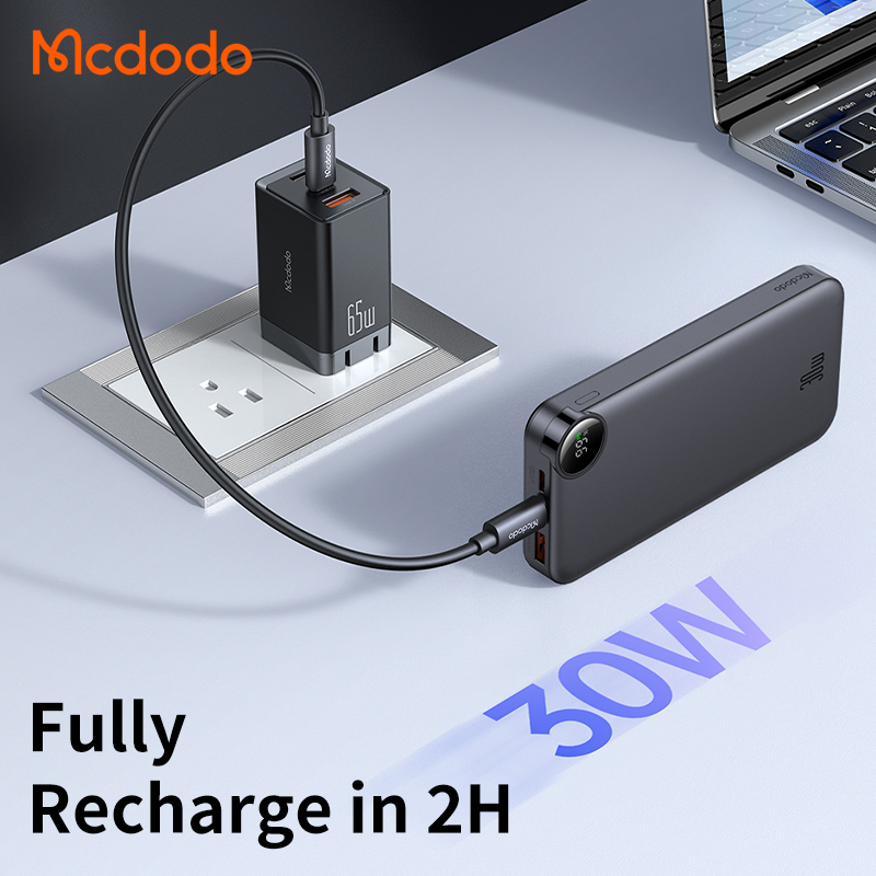 Pin Sạc Dự Phòng Mcdodo FreeGo | Sạc Nhanh PD 30W/22.5W, Màn Hình LED