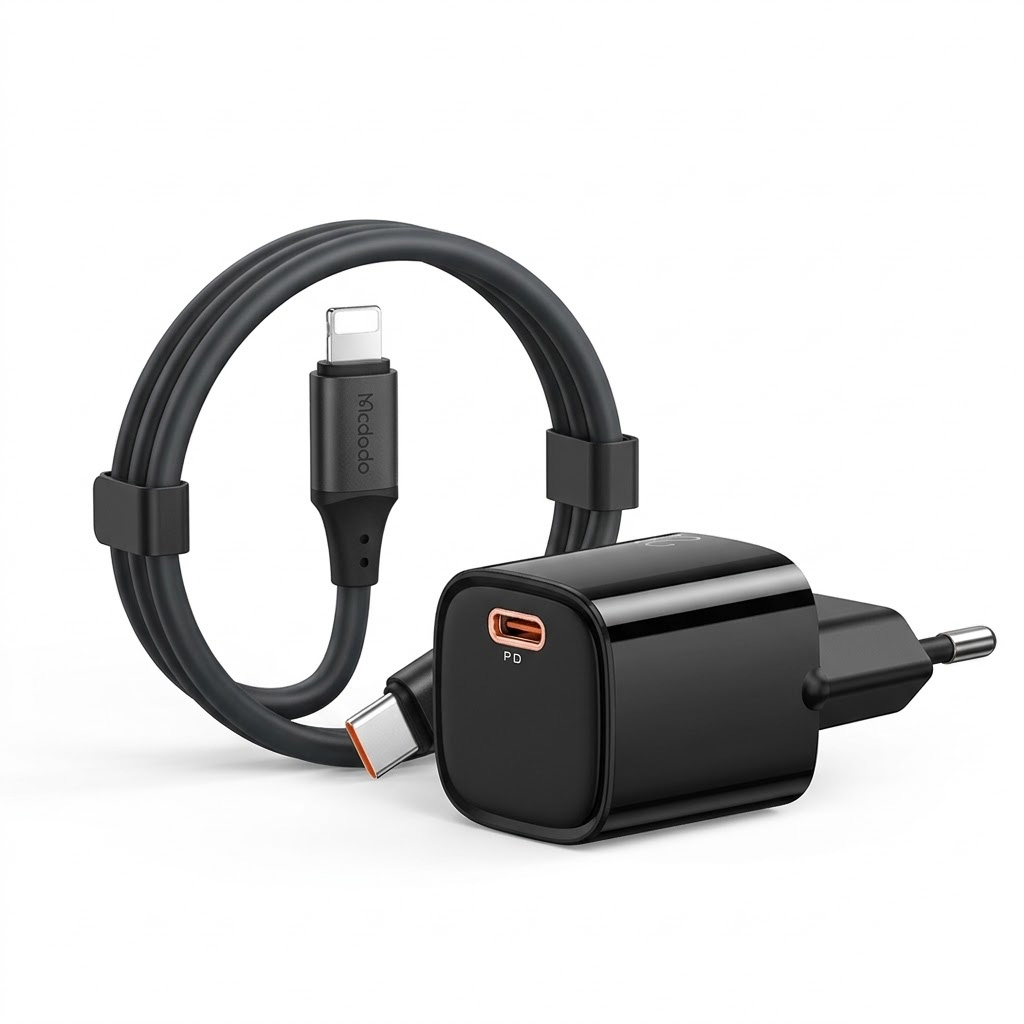 Bộ Sạc Nhanh Mcdodo Nano 20W PD | Kèm Cáp Sạc Nhanh, Củ Sạc Siêu Nhỏ