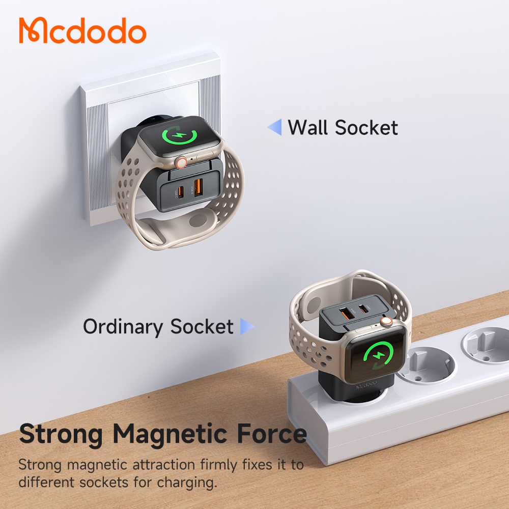 Cốc Sạc Nhanh Mcdodo 30W 2 trong 1 | Tích Hợp Sạc AppleWatch Có Thể Tháo Rời
