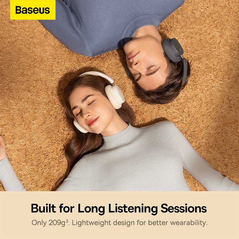 Tai Nghe Bluetooth Baseus Bowie D05 | Chụp Tai Siêu Nhẹ, Pin Trâu 70H, Chơi Game Không Trễ