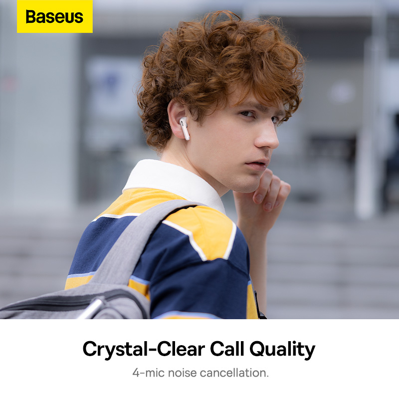 Tai Nghe Baseus Bowie WX5 Chống Ồn ENC | Bluetooth 5.3, Pin Trâu 30 Giờ