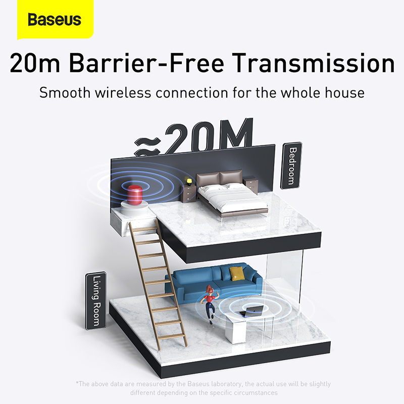 USB Bluetooth Adapter Baseus BA04  | Kết Nối Plug & Play, Hỗ Trợ Kết Nối 7 Thiết Bị Cùng Lúc