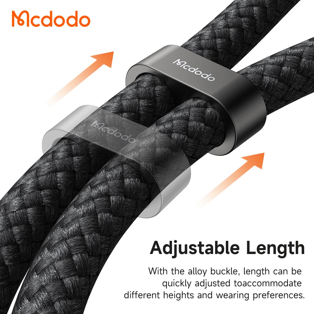 Cáp Sạc Đa Năng Mcdodo 60W Type-C to Type-C | Vừa Sạc Nhanh Vừa Có Thể Làm Dây Đeo Tiện Lợi