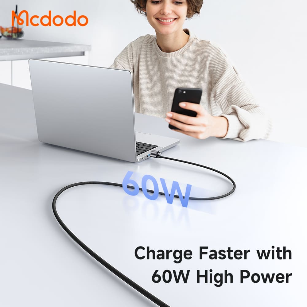 Cáp Sạc Mcdodo Nexus 60W PD | Cáp 4 trong 1 USB/Type-C ra Type-C/Ln, Đầu Hít Nam Châm