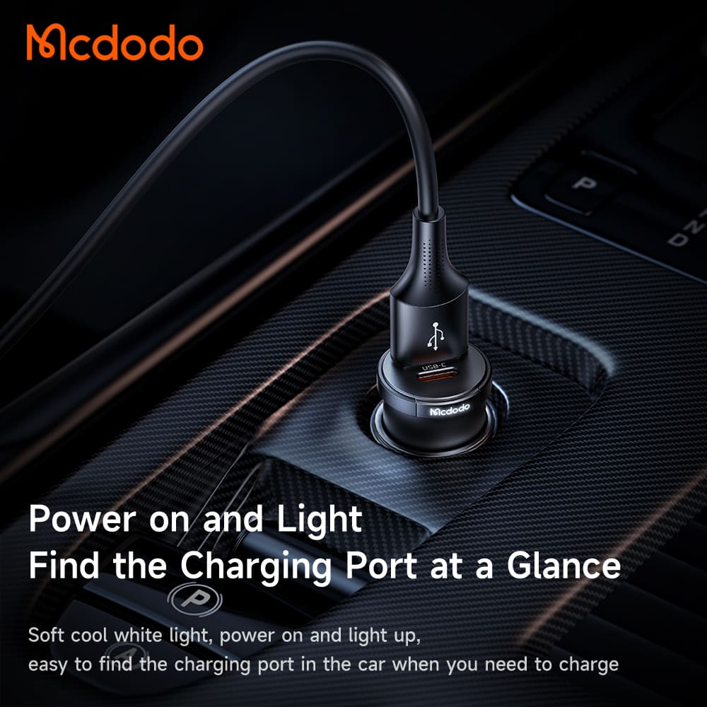 Tẩu Sạc Mcdodo Cool Series 33W | Sạc Nhanh 2 Cổng Type-C & USB