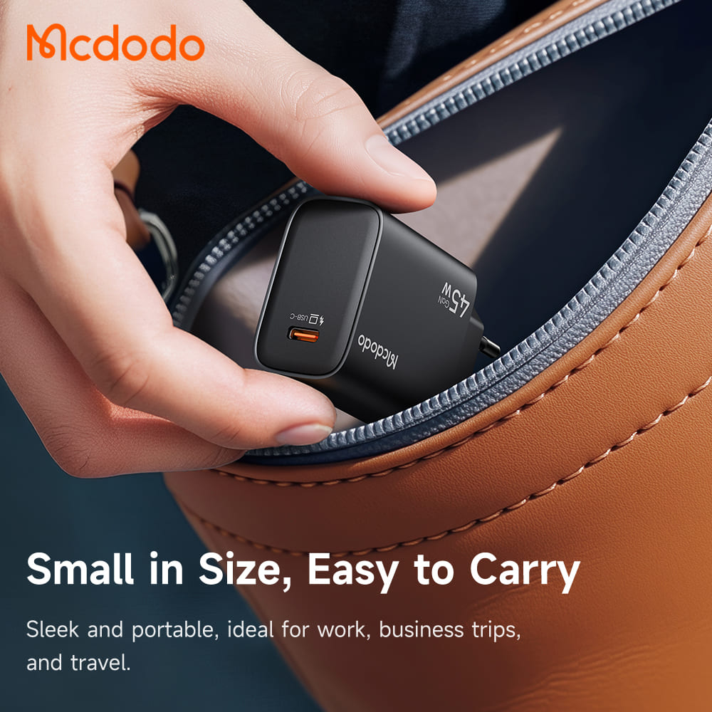 Cốc Sạc Mcdodo Power Storm 45W GaN Siêu Nhỏ | 1 Cổng Type-C, Sạc Nhanh GaN PD