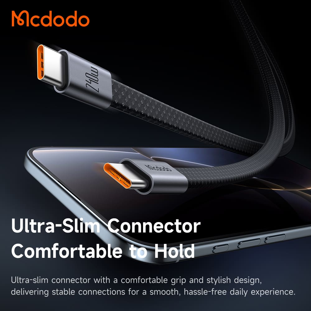 Cáp Sạc Mcdodo Cab Mage Type-C to Type-C 240W | Tự Cuốn Gọn Nhẹ, Cáp Dẹt Từ Tính