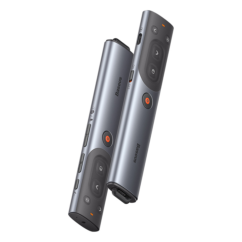 Bút Trình Chiếu Baseus Orange Dot AI | Ghi Âm & Chuyển Giọng Nói Sang Văn Bản Thông Minh (Laser Đỏ)
