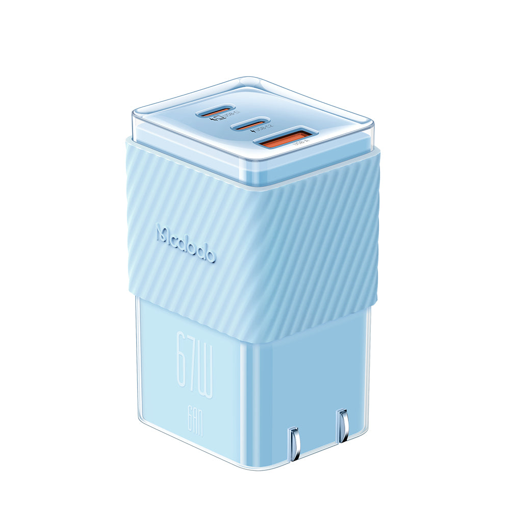 Cốc Sạc Nhanh Mcdodo Dichromatic  67W GaN 5 | 3 Cổng (2 Type-C, 1 USB), Sạc Laptop & Điện Thoại