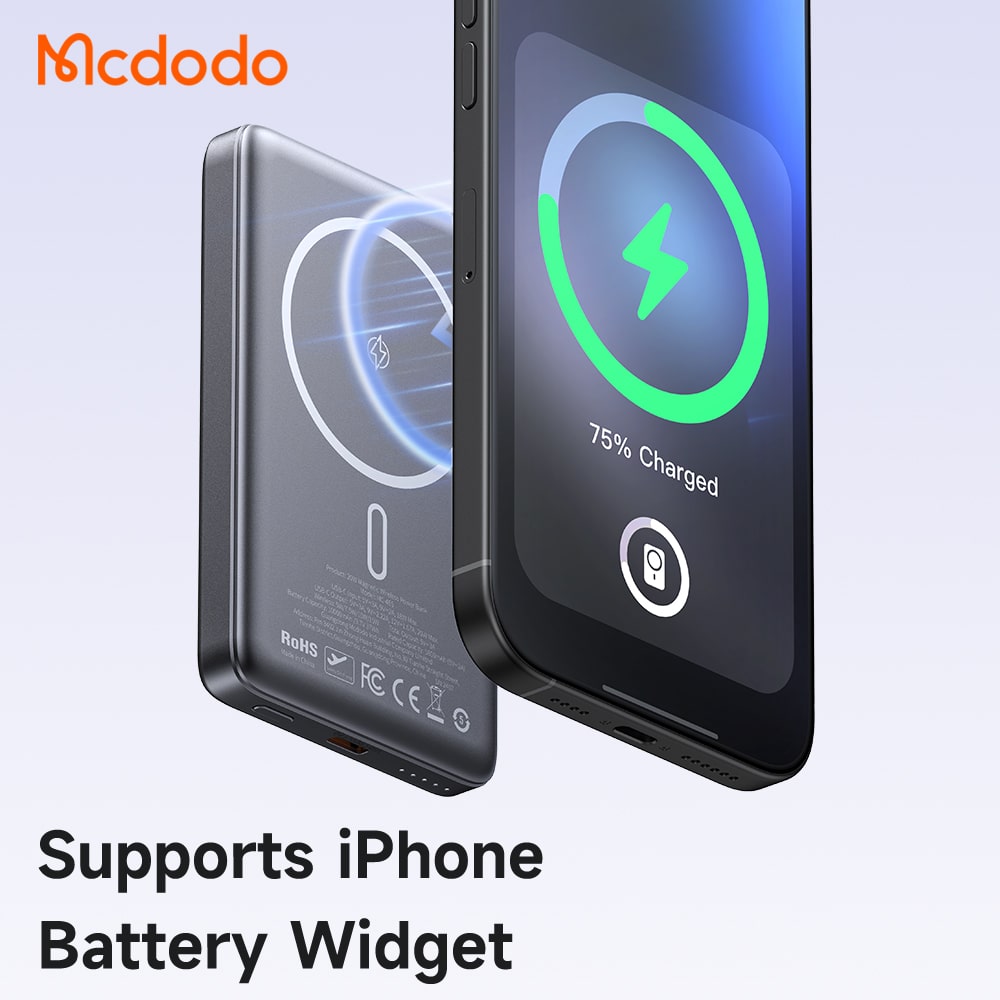 Sạc Dự Phòng Hít Nam Châm Mcdodo 20W | Tùy Chọn 5000/10000mAh, Siêu Mỏng