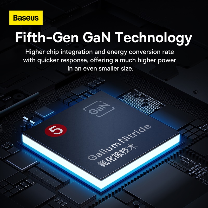 Trạm Sạc GaN Baseus PowerCombo 30W | 3AC + 2USB + Type-C, Công Nghệ GaN5 Hiện Đại