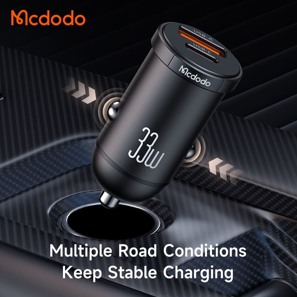 Tẩu Sạc Mcdodo Cool Series 33W | Sạc Nhanh 2 Cổng Type-C & USB