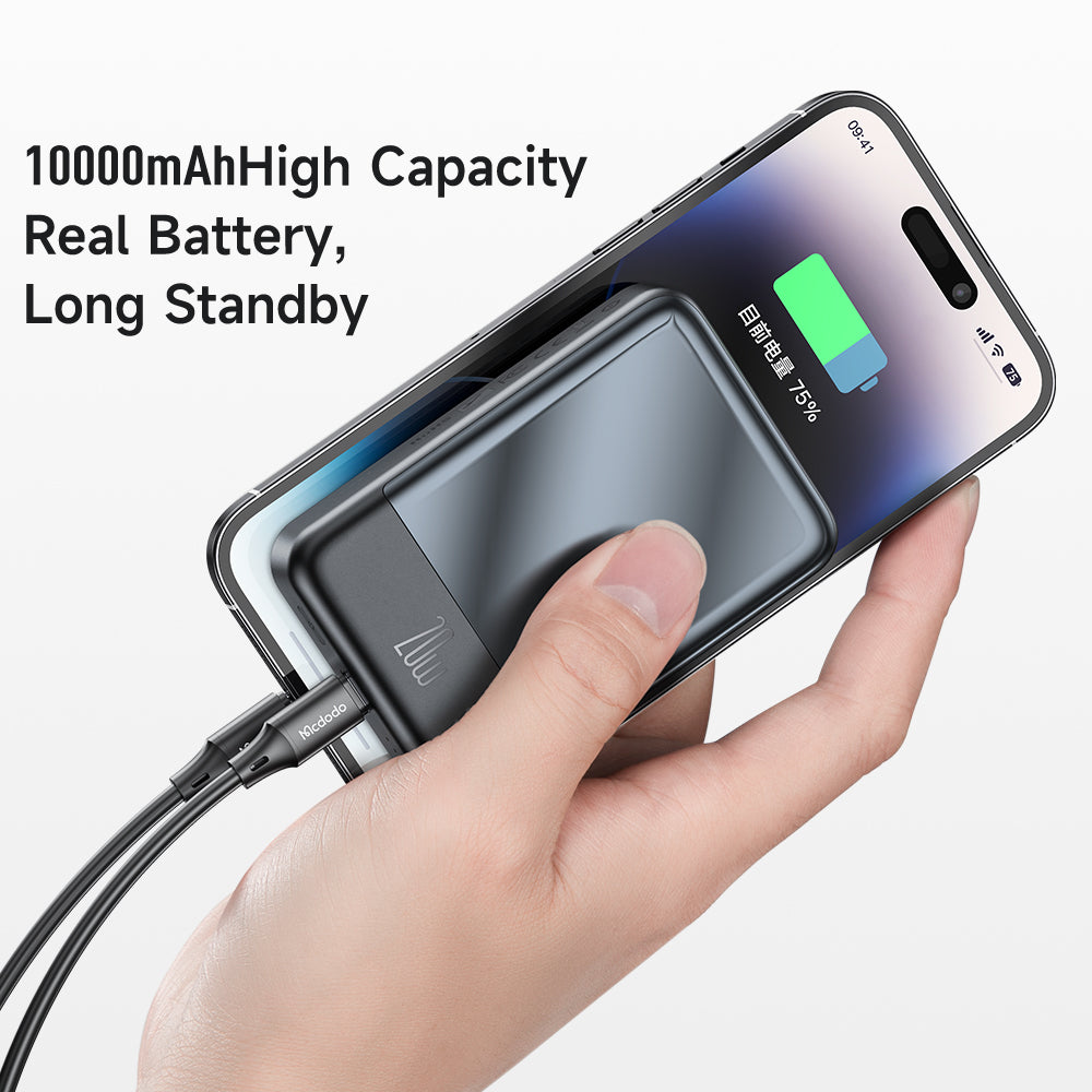 Pin Sạc Không Dây Mcdodo Ambilight 10000mAh 20W | Lực Hút Nam Châm Siêu Mạnh, Sạc Nhanh 20W