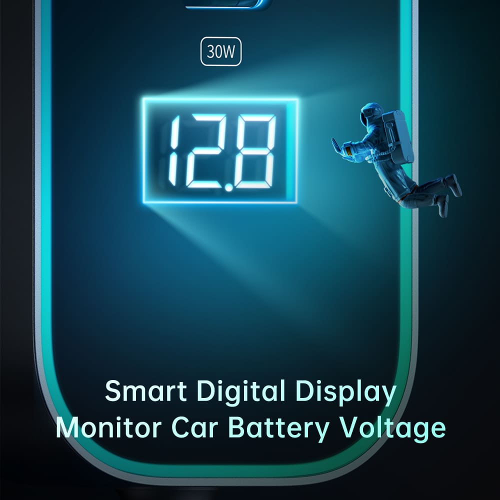 Tẩu Sạc Nhanh Mcdodo 107W | Hub 5 Cổng Cho Ghế Sau, Có LED RGB