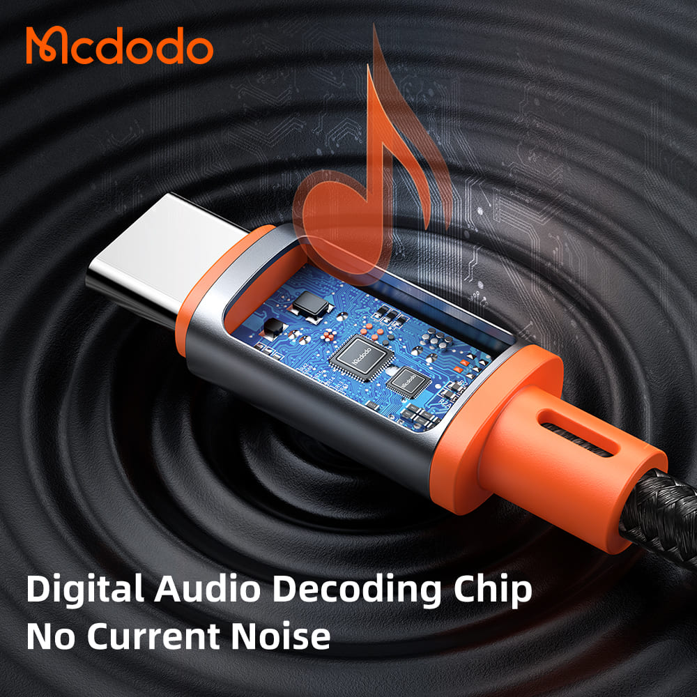 Đầu Chuyển Audio Mcdodo Type-C to 3.5mm | Tích Hợp Chip DAC, Âm Thanh Lossless, Full Chức Năng