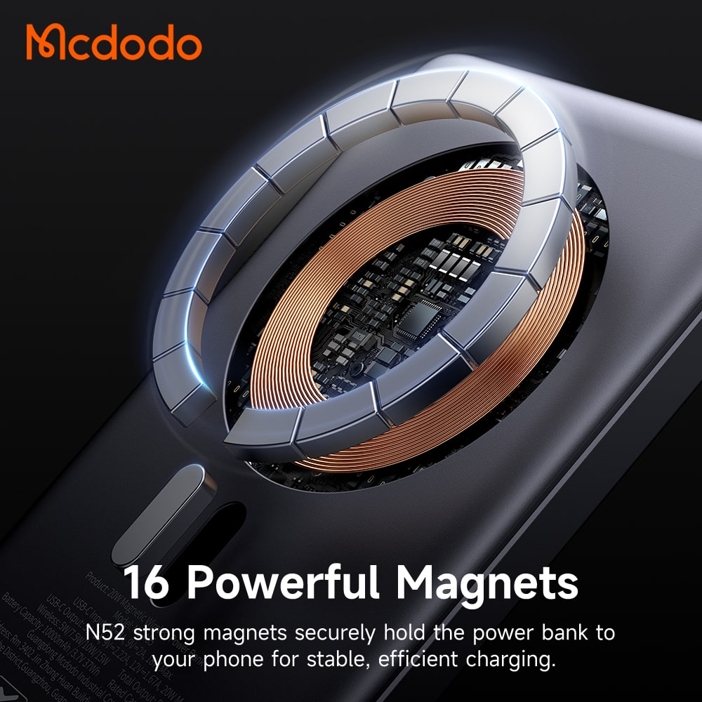 Sạc Dự Phòng Hít Nam Châm Mcdodo 20W | Tùy Chọn 5000/10000mAh, Siêu Mỏng