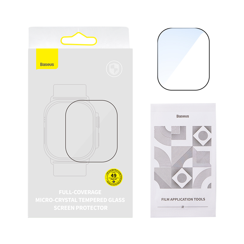Kính Cường Lực Baseus Micro-Crystal Cho AppleWatch Ultra 49mm | Siêu Cứng Chống Va Đập