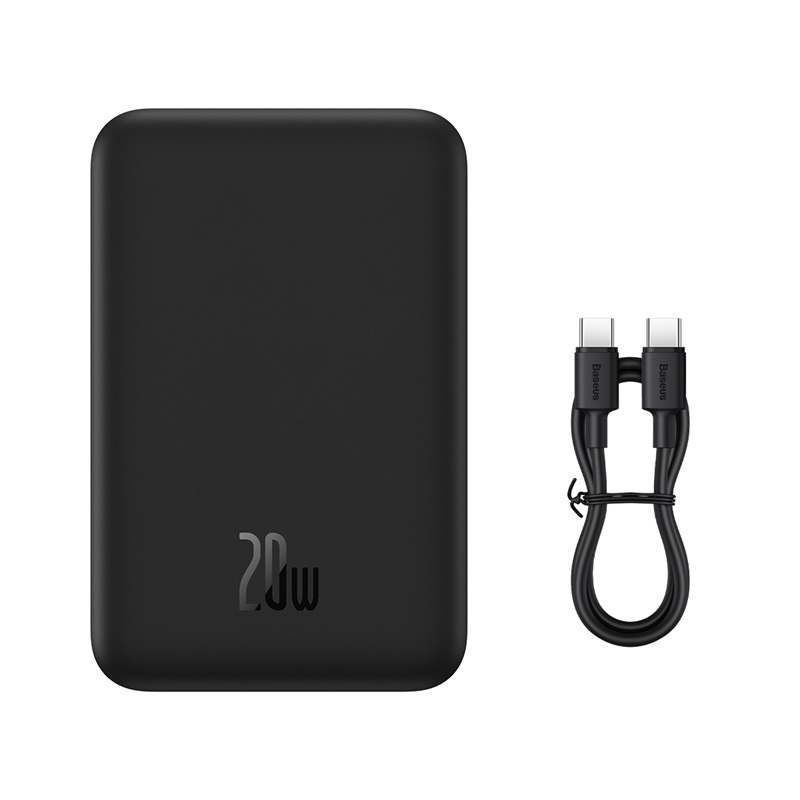 Pin Sạc Dự Phòng Baseus Magnetic 20000mAh | Hít Nam Châm & Sạc Nhanh Không Dây, Có Dây PD 20W