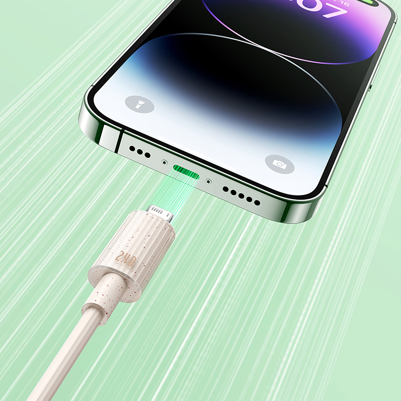 Cáp Sạc Nhanh Baseus Habitat 2.4A USB to Ln | Vật Liệu Thân Thiện Môi Trường