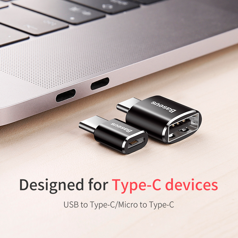 Jack Chuyển Đổi Baseus Mini | Kết Nối Sạc & OTG, Tương Thích Nhiều Thiết Bị