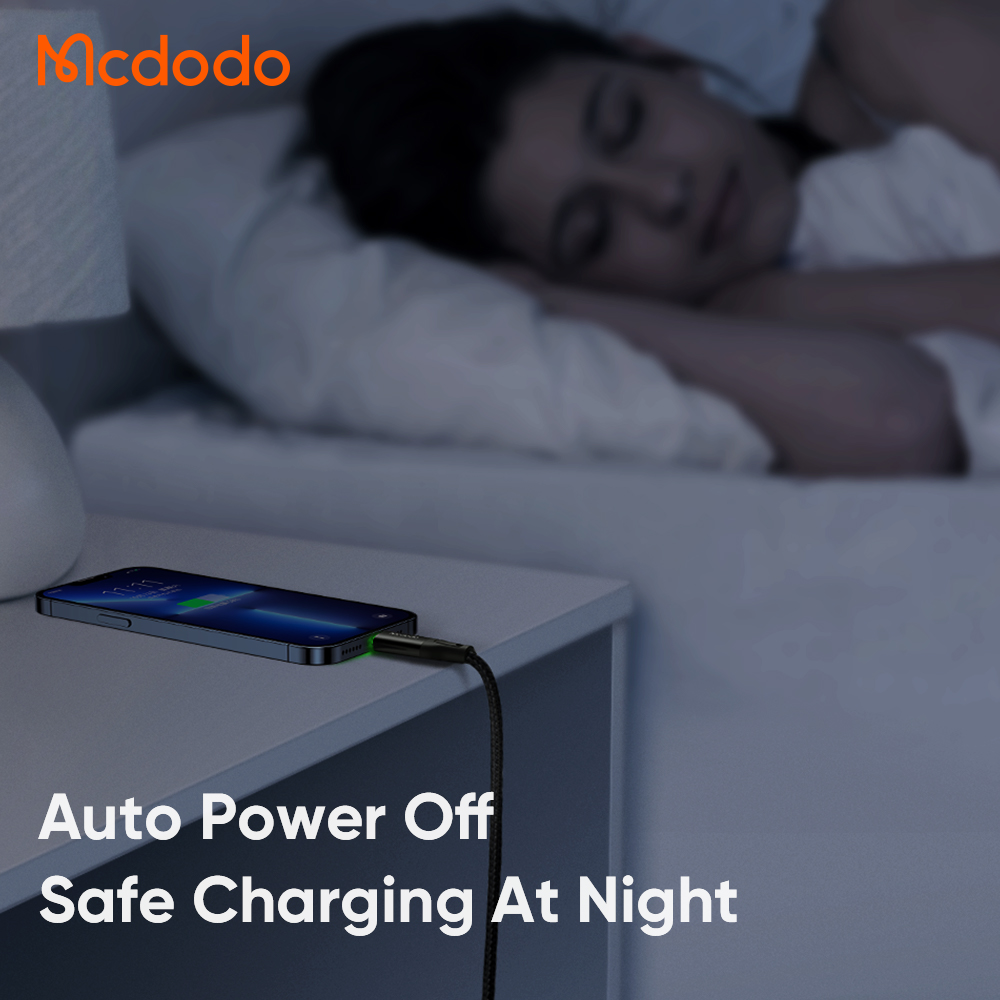 Cáp Sạc Nhanh Mcdodo 36W Type-C to Ln Thông Minh | Tự Ngắt Khi Đầy, An Toàn Sạc Đêm